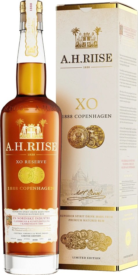 A.H.RIISE X.O. 1888 Copenhagen Gold Medal 40% 0,7L, rum, DB