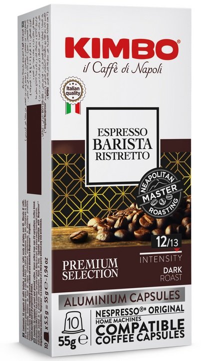 Kimbo Bar Espresso Barista Ristretto, kapsule pre Nespresso,kaps