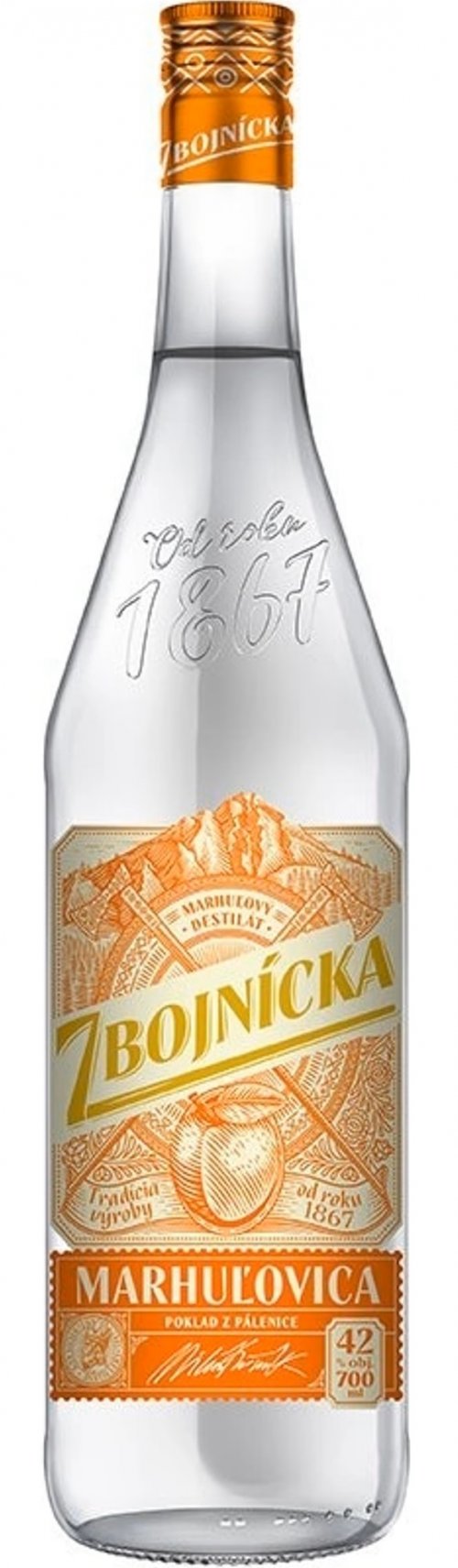 Zbojnícka Marhuľovica 42% 0,7L