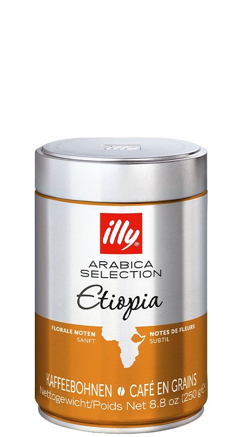 illy Káva zrnková Etiopia 250g,zrn, plech