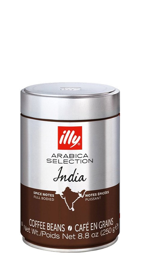 illy Káva zrnková India 250g,zrn, plech