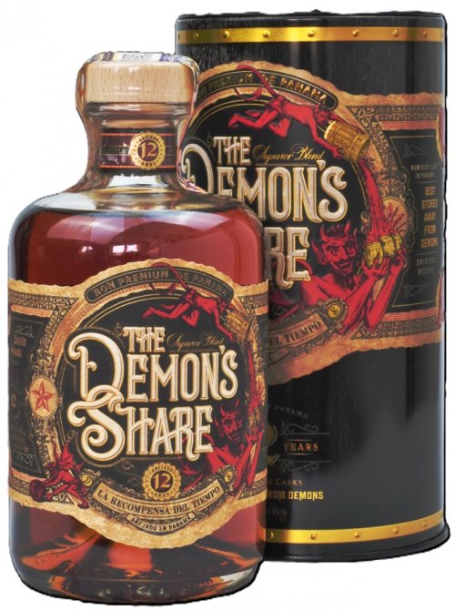 The Demon´s Share 12YO Rum 41% + Box 0,7L, rum, DB