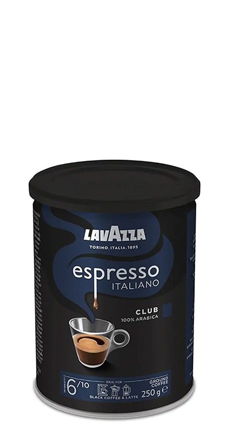 Lavazza Retail Club 100% Arabica, 250g,ml, plech