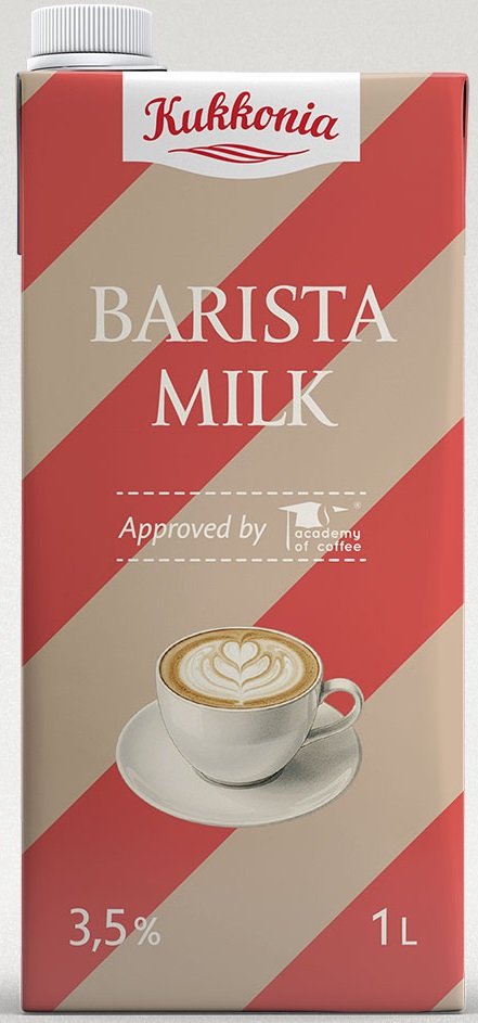 Kukkonia Mlieko UHT Barista 3,5%  1,0L 1L