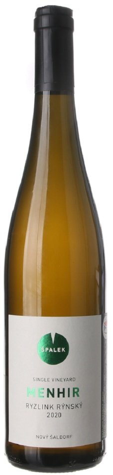 Špalek MENHIR Ryzling rýnsky, BIO 0,75L, r2020, nz, bl, su