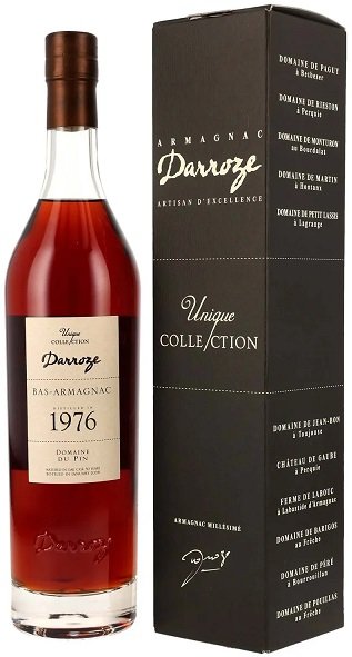 Darroze Bas-Armagnac Unique Collection 1976 Domaine du Pin 44% 0,7L, AOC, arm, DK