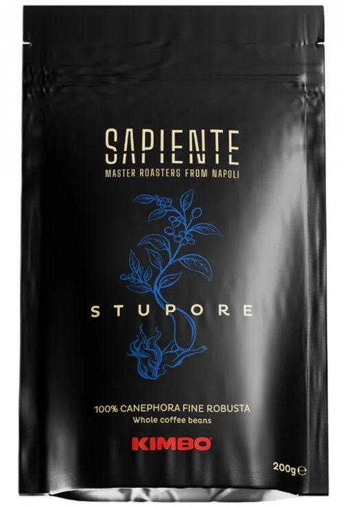 Kimbo Sapiente Stupore 100% Robusta 200g, zrn, ochr
