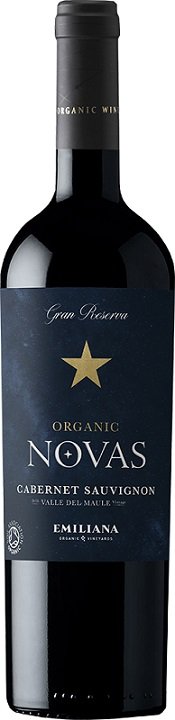 Emiliana Novas Cabernet Sauvignon, Gran Reserva, BIO 0,75L, r2024, cr, su
