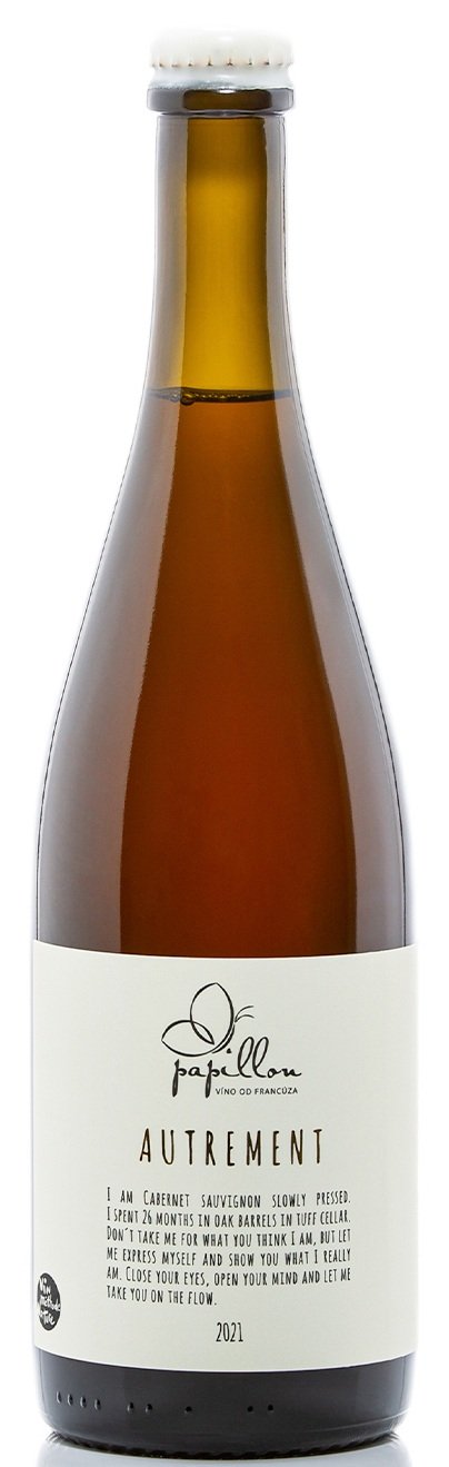 Papillon Víno od Francúza Autrement rosé, BIO 0,75L, r2021, vin, ruz, su