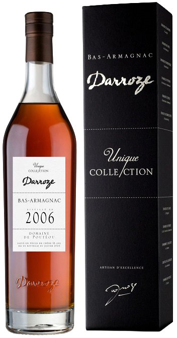 Darroze Bas-Armagnac Unique Collection 2006 Domaine de Poutëou 49,5% 0,7L, AOC, arm, DK