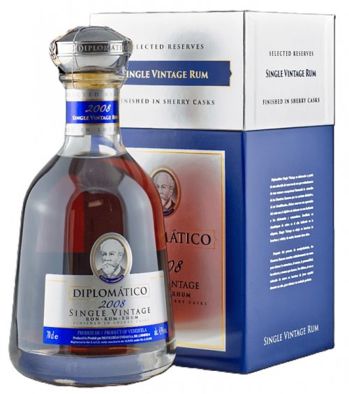 Diplomatico single vintage 2008, 43% 0,7L, rum, DB