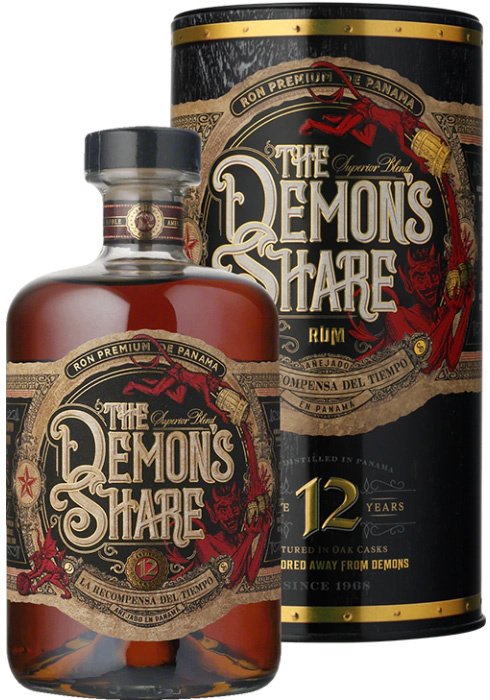 The Demon´s Share 12YO Rum 41% + Box 0,7L, rum, DT