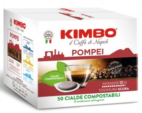 Kimbo Bar Cialda Pompei (50x7g pods),kaps