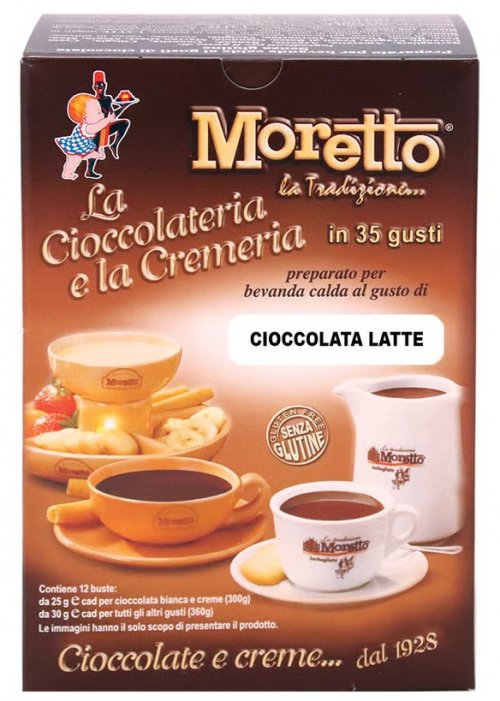 MORETTO Hot Chocolate LATTÉ, balenie 12x30g,mliecok