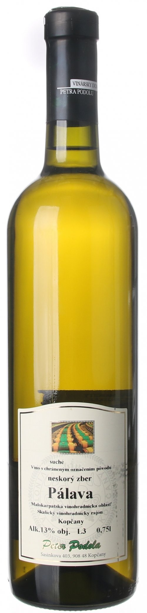 Peter Podola Pálava 0,75L, r2025, nz, bl, su