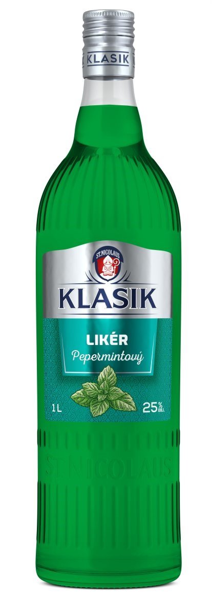 Klasik Likér Pepermint 25% 1L, liker
