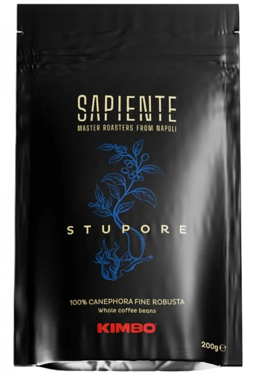 Kimbo Sapiente Stupore 100% Robusta 200g, zrn, ochr